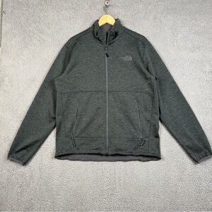 The North Face Jacket Mens Large Forrest Green Full Zip High Neck Apex Lined